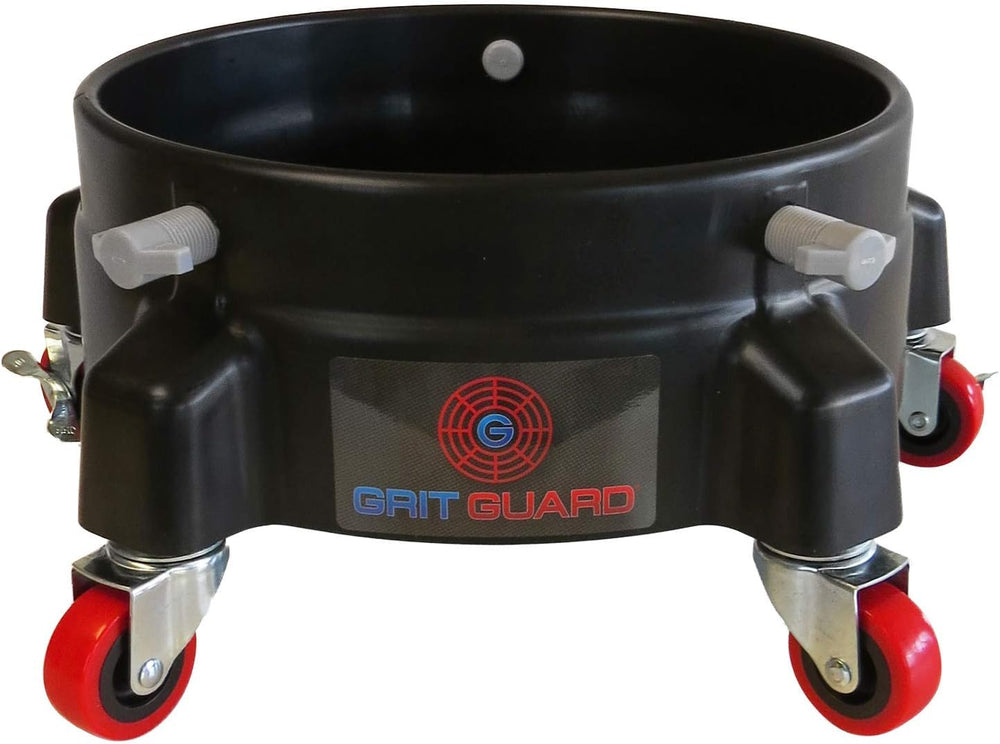 GRIT GUARD Bucket Dolly with Wheels - Rolling Detailing Wash Bucket with 5 Wh...