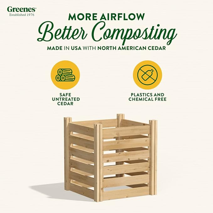 Greenes Fence Cedar Wood Composter