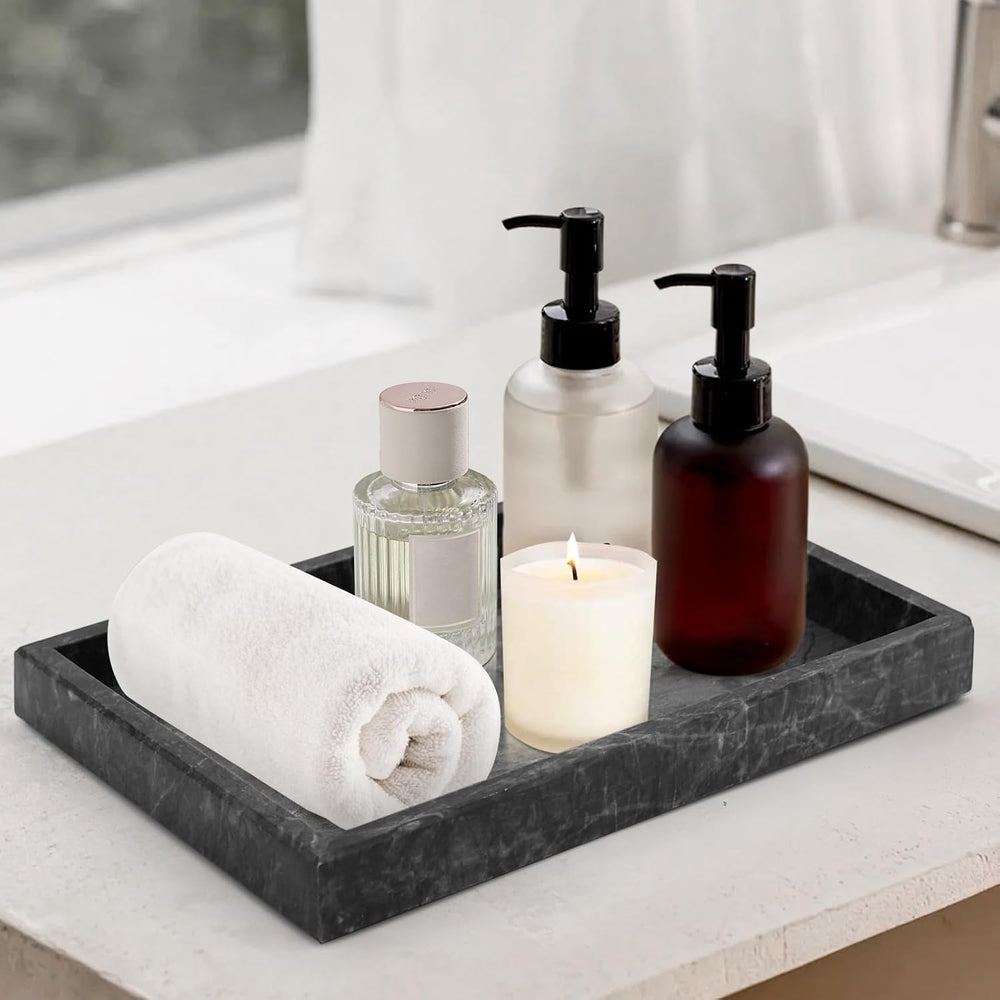 marble bathroom tray,Pure Natural vanity tray,