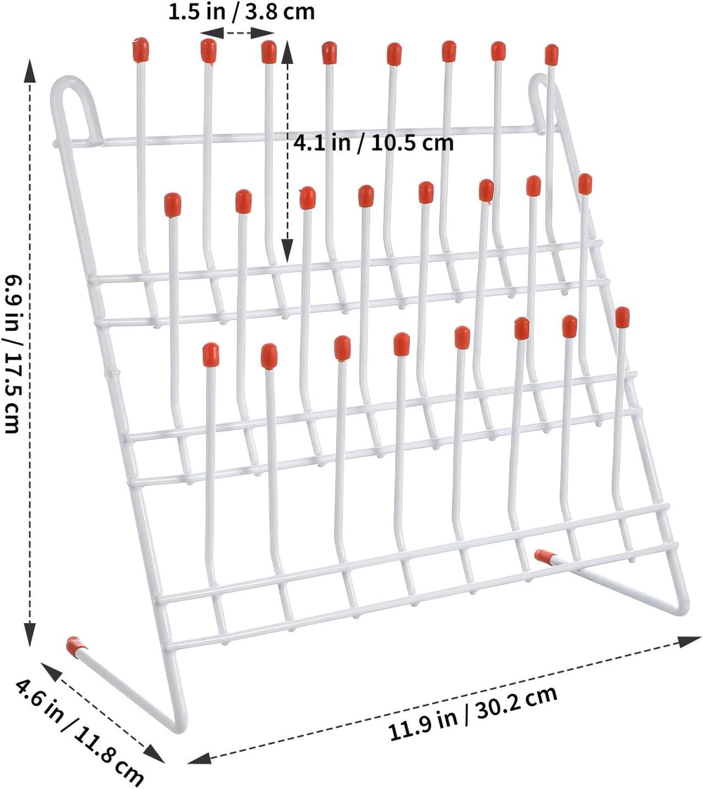 Tube Drying Rack Laboratory Draining Rack, Glassware Beaker Drying Holder Ste...