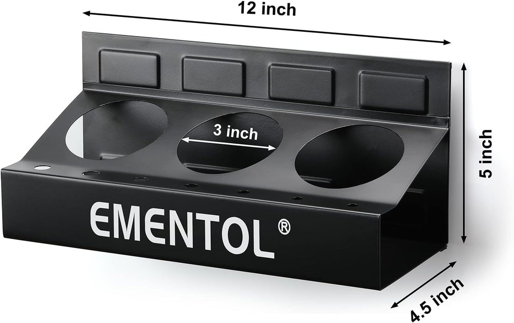 EMENTOL 4PCS Magnetic Tool Shelf Set, Tray, Paper Towel Holder, for Tool Orga...