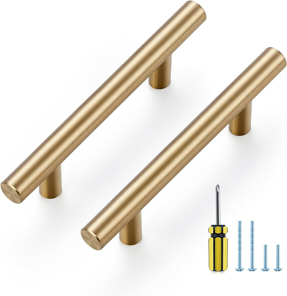 Ravinte Champagne Bronze Cabinet Handles 3 Inch Hole Center 30 Pack