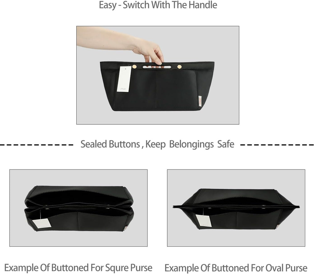 ZTUJO Purse Organizer Insert For Handbag & Tote Shaper,Tote Bag Organizer...