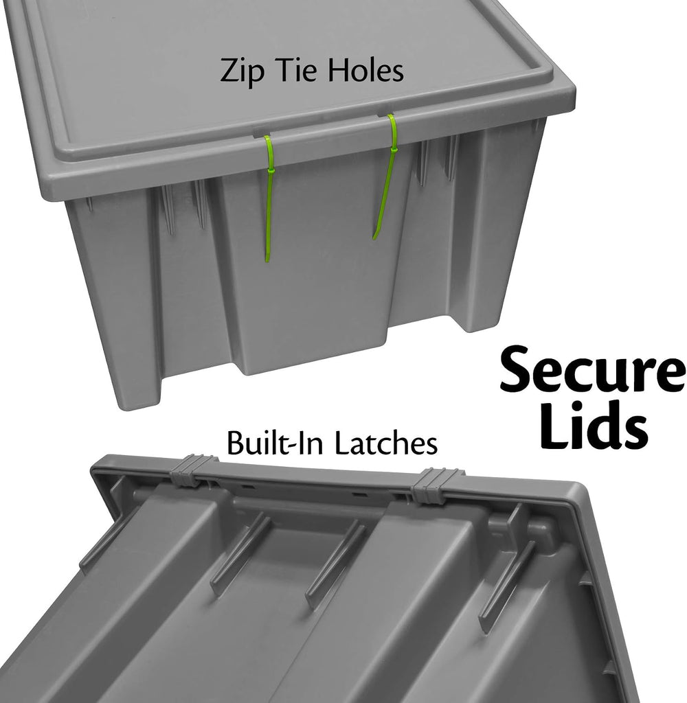 Akro-Mils 35300 Nest and Stack Plastic Storage Container and Distribution Tot...
