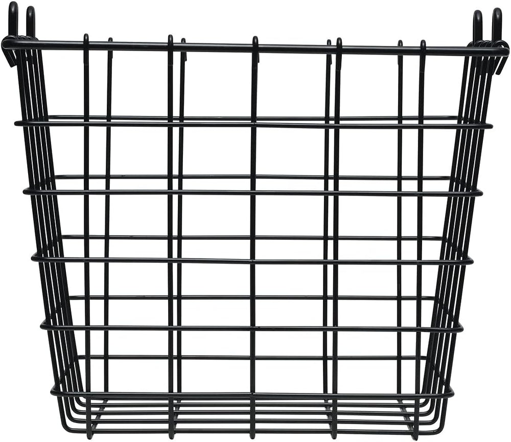 Gourmet Basics by Mikasa 3-Tier Wire Market Basket, Antique Black Metal Kitch...
