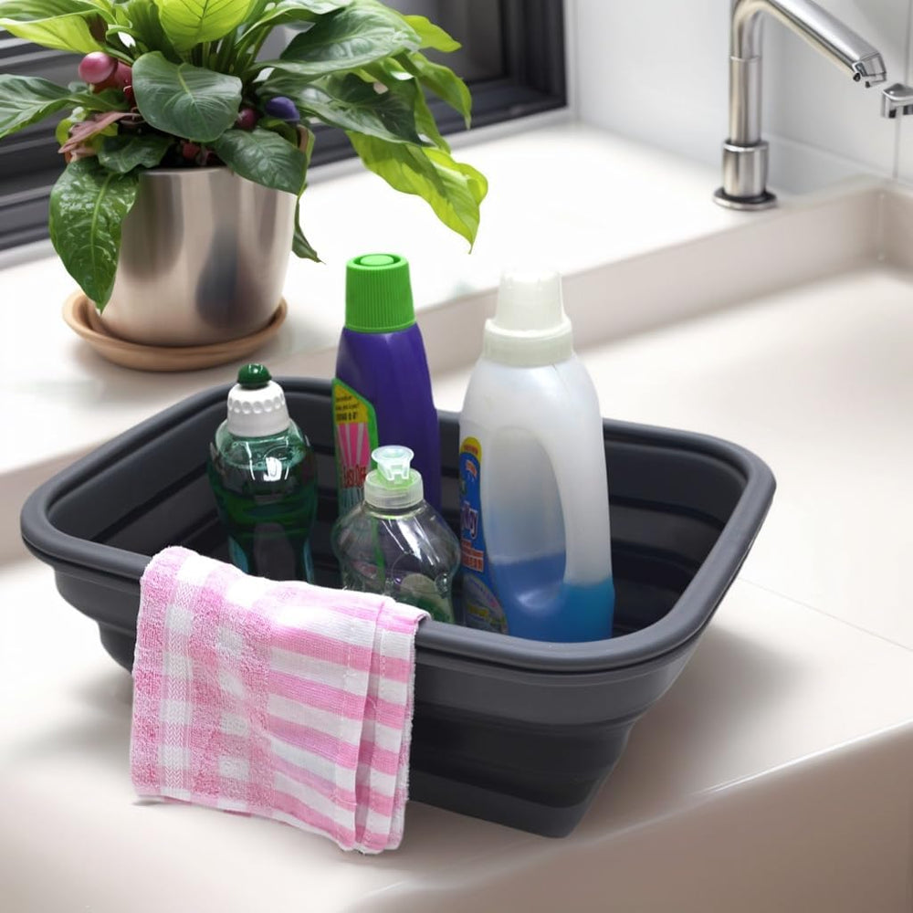 SAMMART SAMMART 9.2L (2.37Gallon) Collapsible Tub with Handle - Portable Outd...