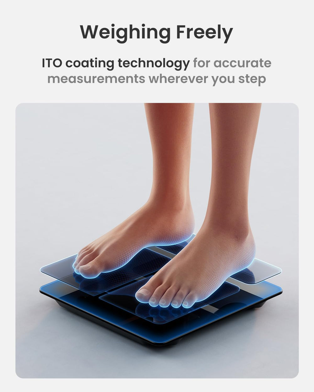 RENPHO Smart Scale with BMI, Body Fat, Muscle Mass, Larger Display, Elis 2X