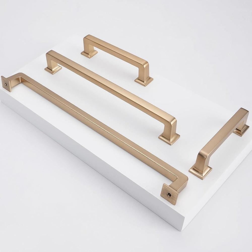 COTYKILEY 10 Pack 5 Inch(128mm) Champagne Bronze Cabinet Handles Champagne Ki...