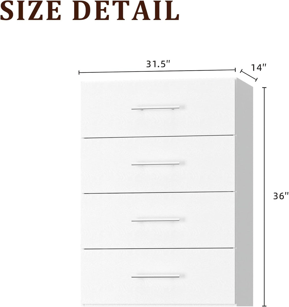31.5" Wide 4 Drawer Tower Modular Closet System, Closet Storage Organize...