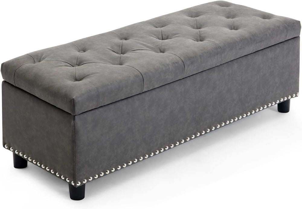 BELLEZE 47" Storage Ottoman, Storage Bench