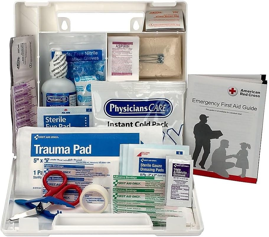 First Aid Only 25-Person OSHA First Aid Kit for Worksites & Vehicles