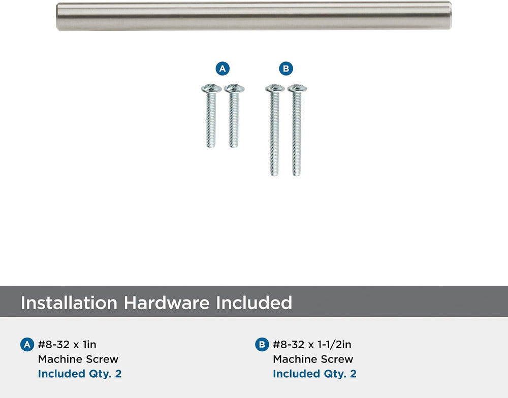 Amerock 10 Pack 3-3/4" Bar Pulls Satin Nickel Drawer Pull