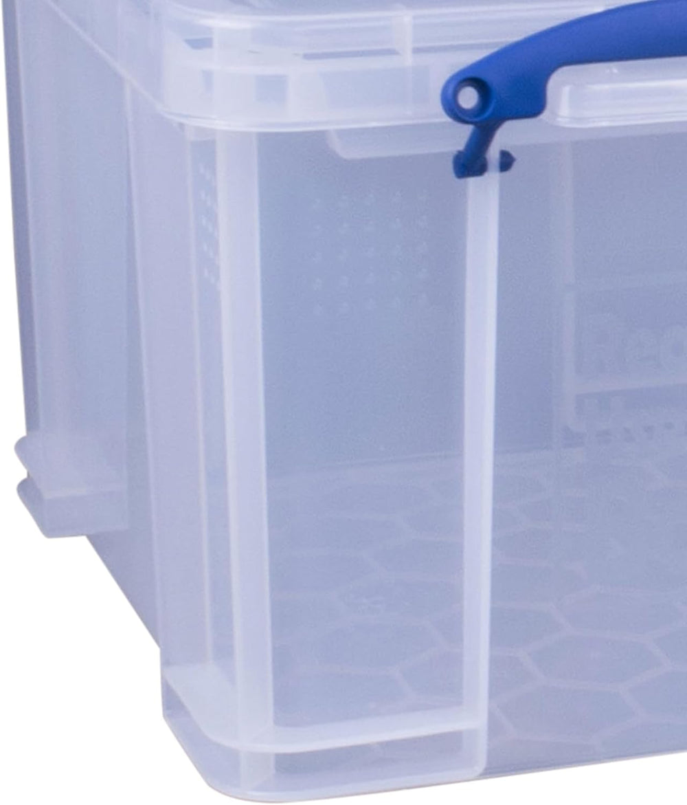 Really Useful Box 32 Liters Storage Bin Container with Snap Lid and Clip Lock...
