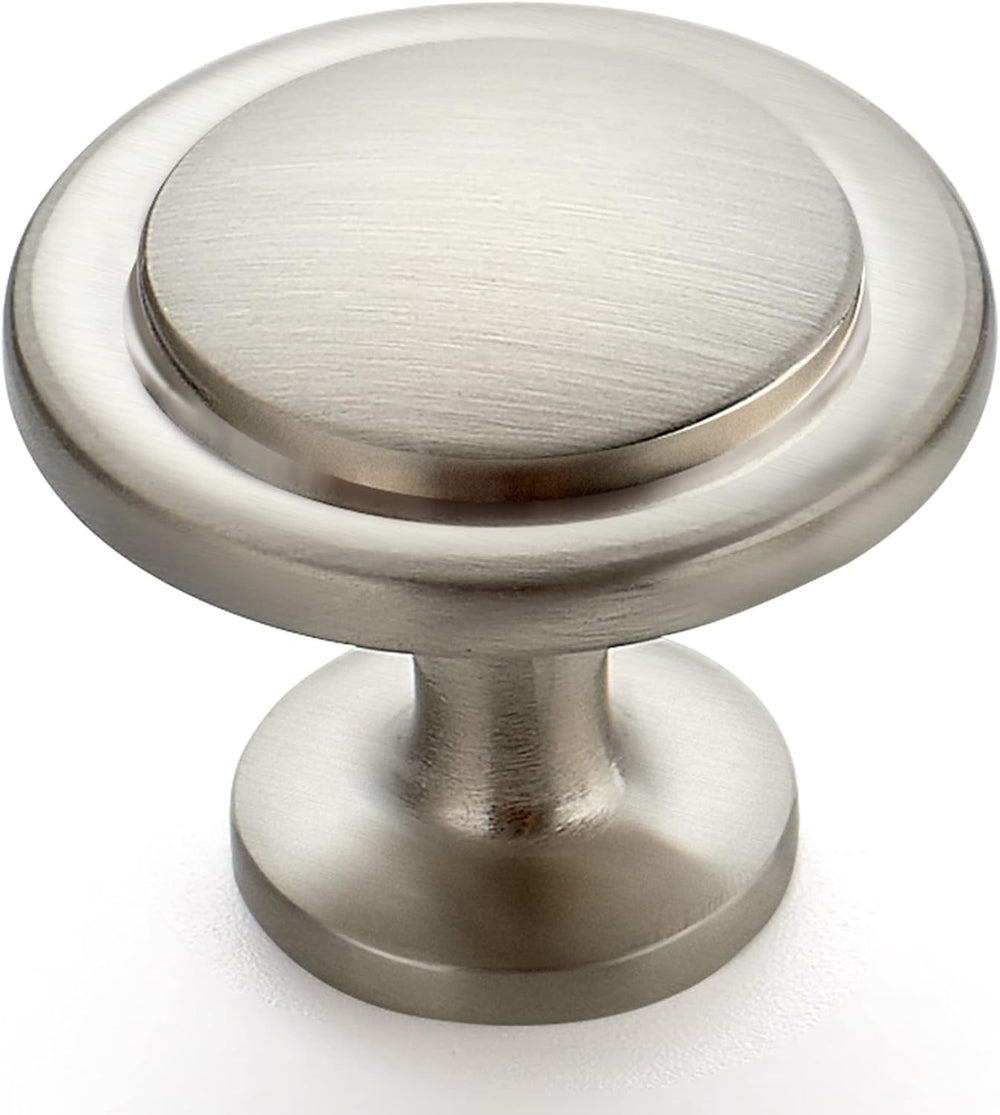 Ravinte Brushed Nickel Cabinet Knobs Zinc Drawer Knobs, 1-1/4 Inch, 30 Pack