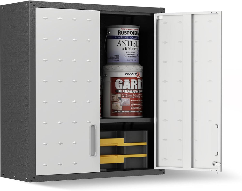 Garage Wall Cabinet,29.5" W Wall Mounted Garage Cabinets with Adjustable...