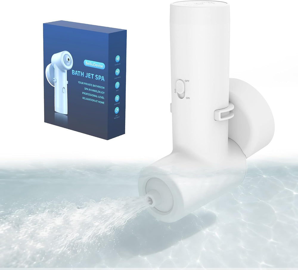 Bath Jets for Tub, Cordless IPX7 Rechargeable Bath Jet or Bubble Modes