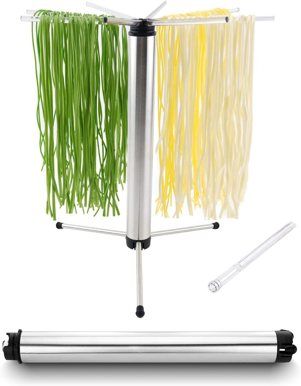 KITCHENDAO Collapsible Pasta Drying Rack, Foldable for Easy Storage, Rotary A...