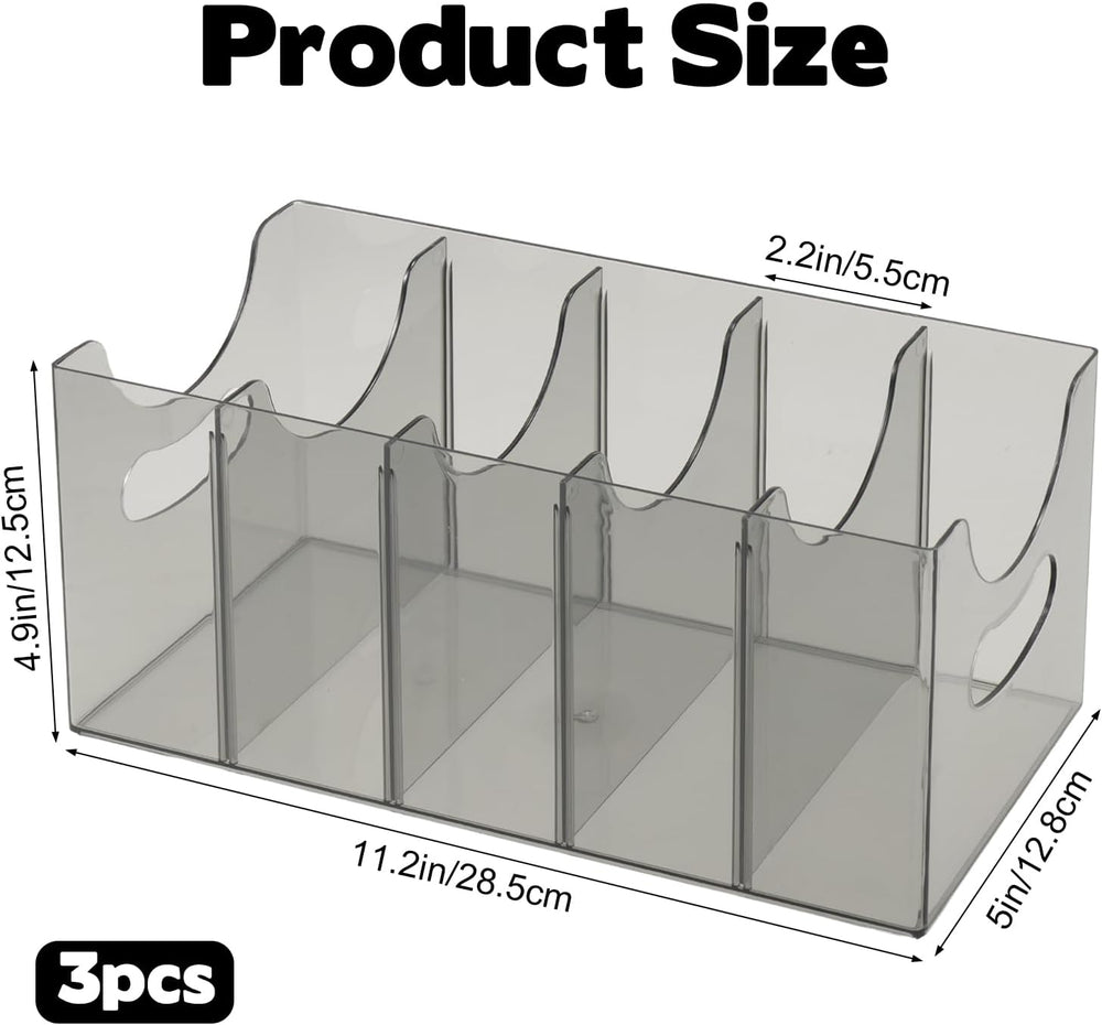 3 Pack Acrylic Belt Storage Organizer Clear Stackable Belt Storage Holder Pur...