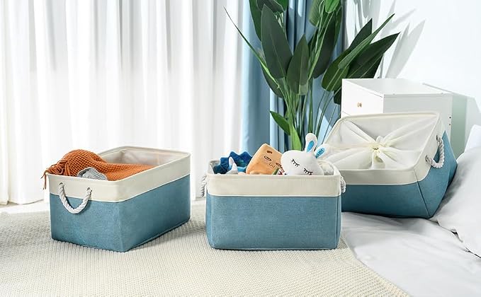 TheWarmHome Storage Baskets for Organizing (3 Pack)