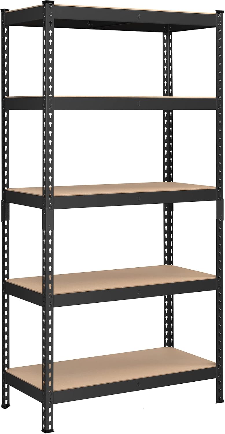 SONGMICS 5-Tier Storage Shelves, Load 2310 lb, Garage Storage, Boltless Assem...