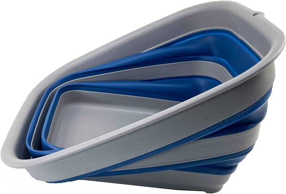 SAMMART 15L (3.9 gallons) Collapsible Plastic Washing Tub - Foldable Washtub ...