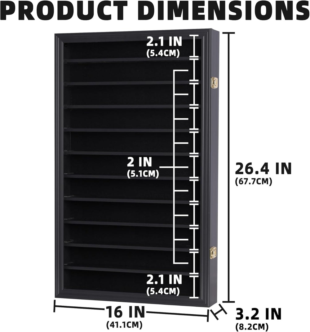DisplayGifts Martial Art Karate Taekwondo Belt Acrylic Door Display Case Rack...