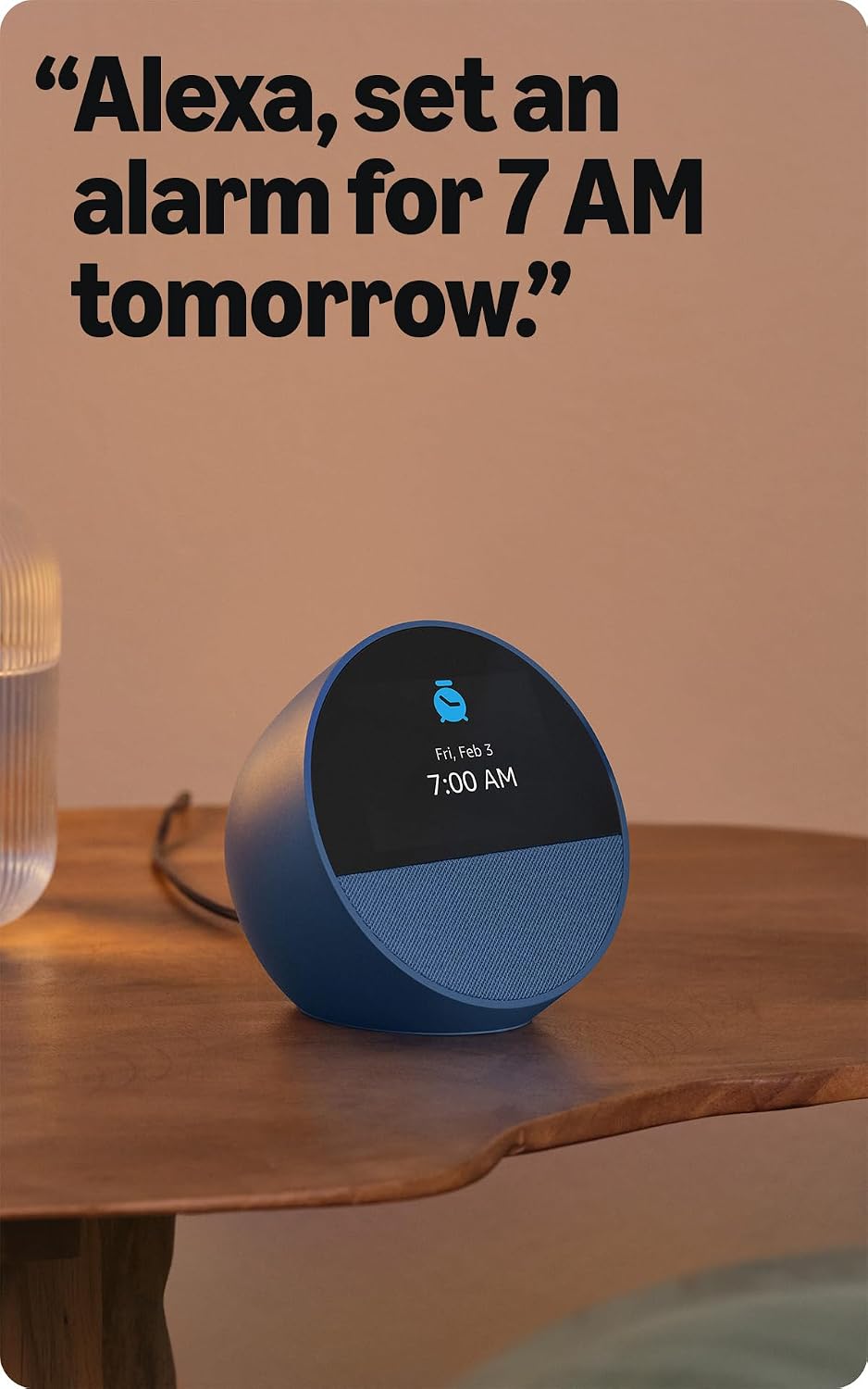 Amazon Echo Spot (newest model), Great for nightstands, offices and kitchens,...