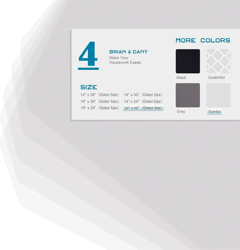 BRIAN & DANY Wire Shelf Liner 24" X 48", Heavy Duty Shelf Liner...