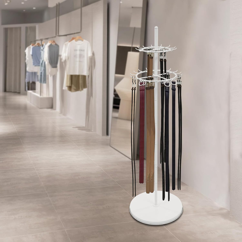 Floor Standing Belt Display Rack , 66in Height Display Stands for Belts