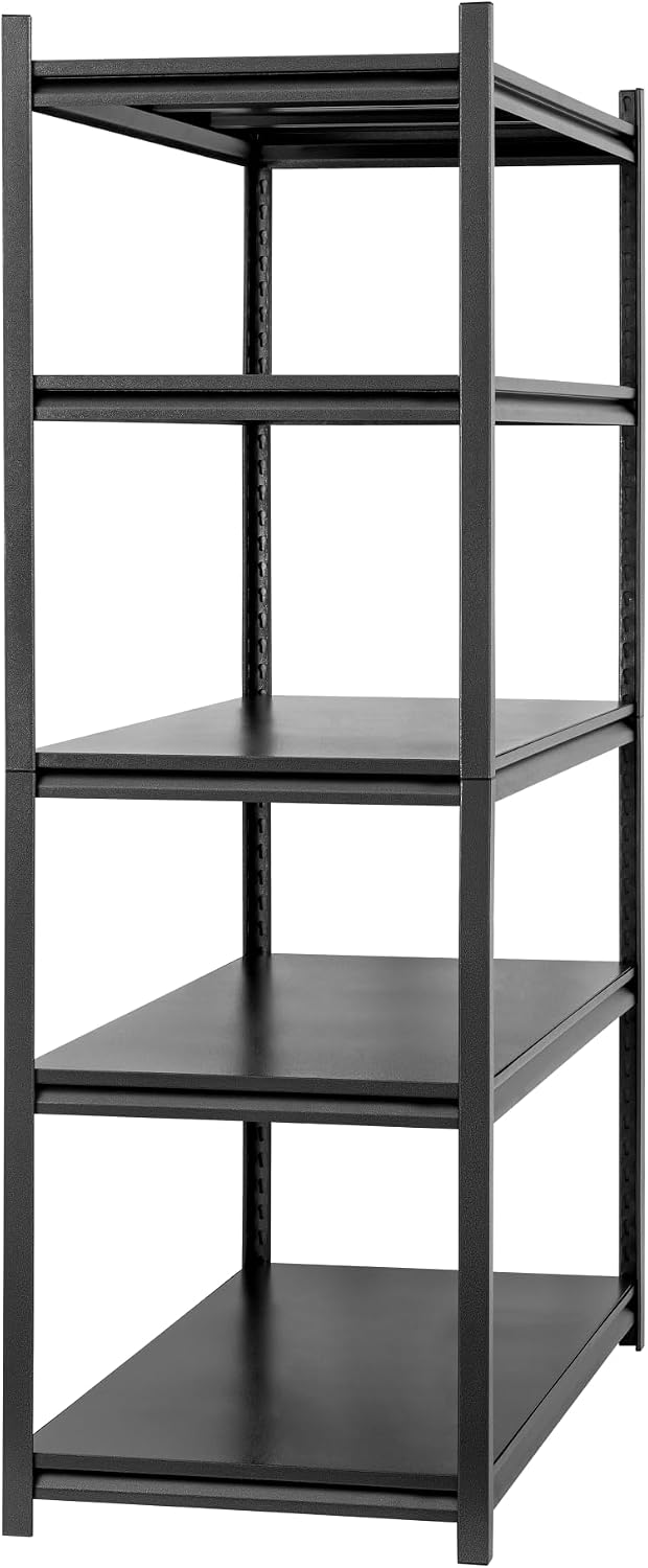 Hzdbhd 48" W Garage Shelving Unit, 5-Tier Metal Storage Shelves