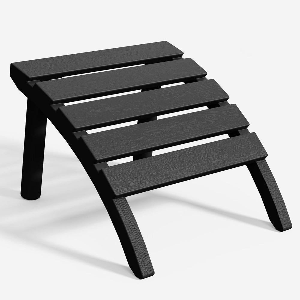 FONTOI Adirondack Ottoman, HDPE Plastic Adirondack Chair Footstool, All Weath...