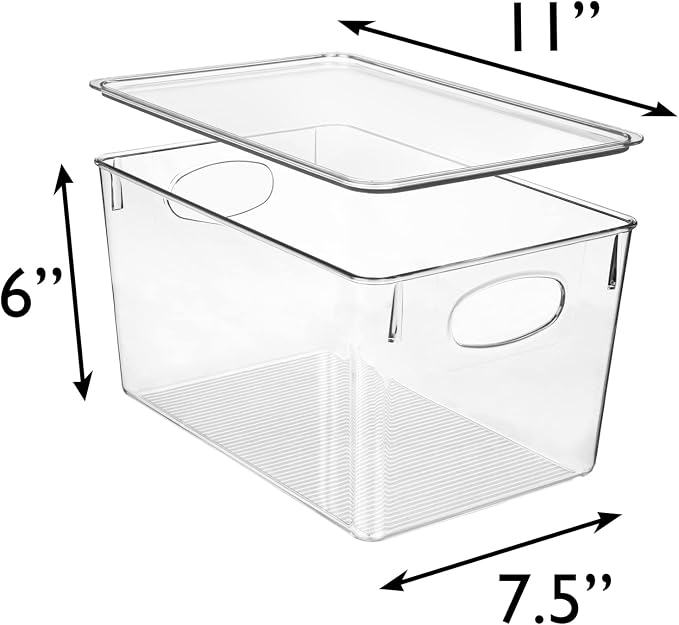 ClearSpace Plastic Storage Bins (4 Pack)