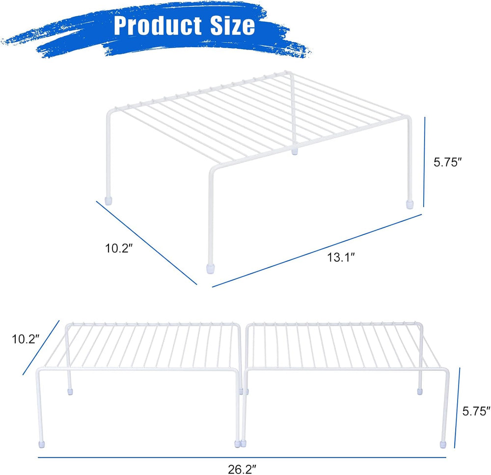 Medium (13.1 x 10.2 Inch) Cabinet Storage Shelf Rack, Shelves,Kitchen Counter...