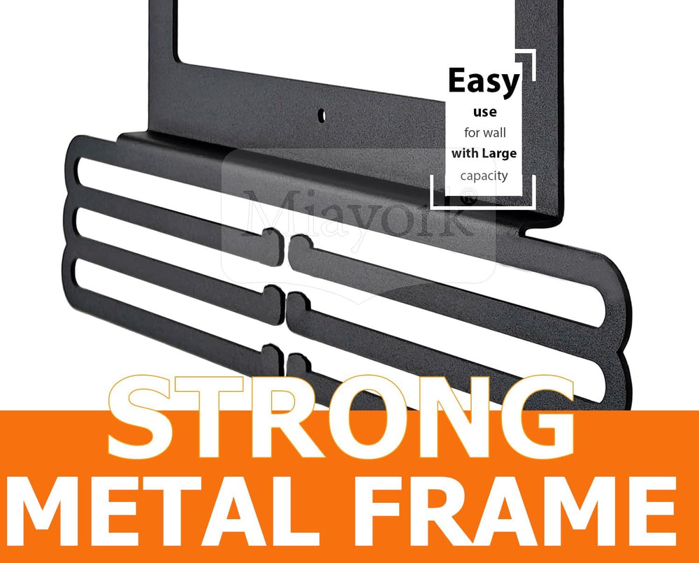 Bib Race Medal Holder Display Hanger Rack for More Medals-Sports Medal Hanger...