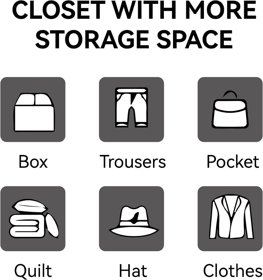 COFaR Black Metal Wardrobe Closet with 2 Drawers, 71" Steel Armoire Cabi...