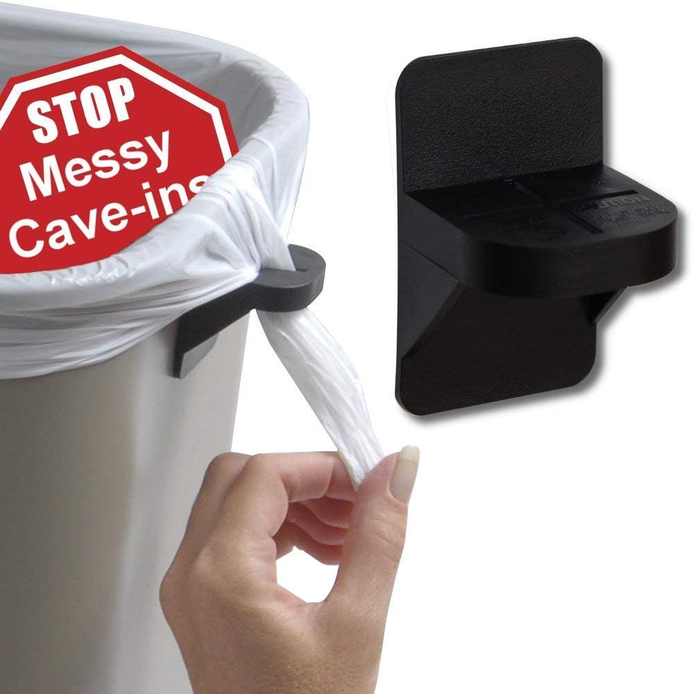 PlasticMill Trash Can Liner Holder - Keeps Bags From Slipping - Fits Most Sta...