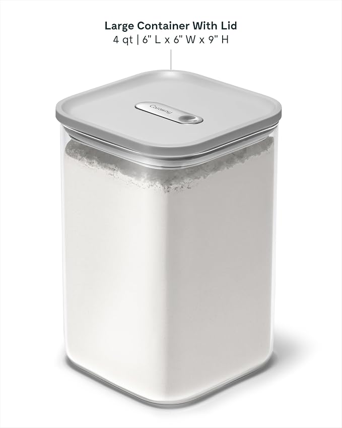Caraway 4qt Glass Airtight Food Storage Container