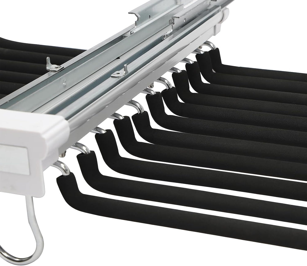 Pull Out Trousers Rack 22 Arms Steel Pull Out Pants Rack Pants Hanger Bar Clo...