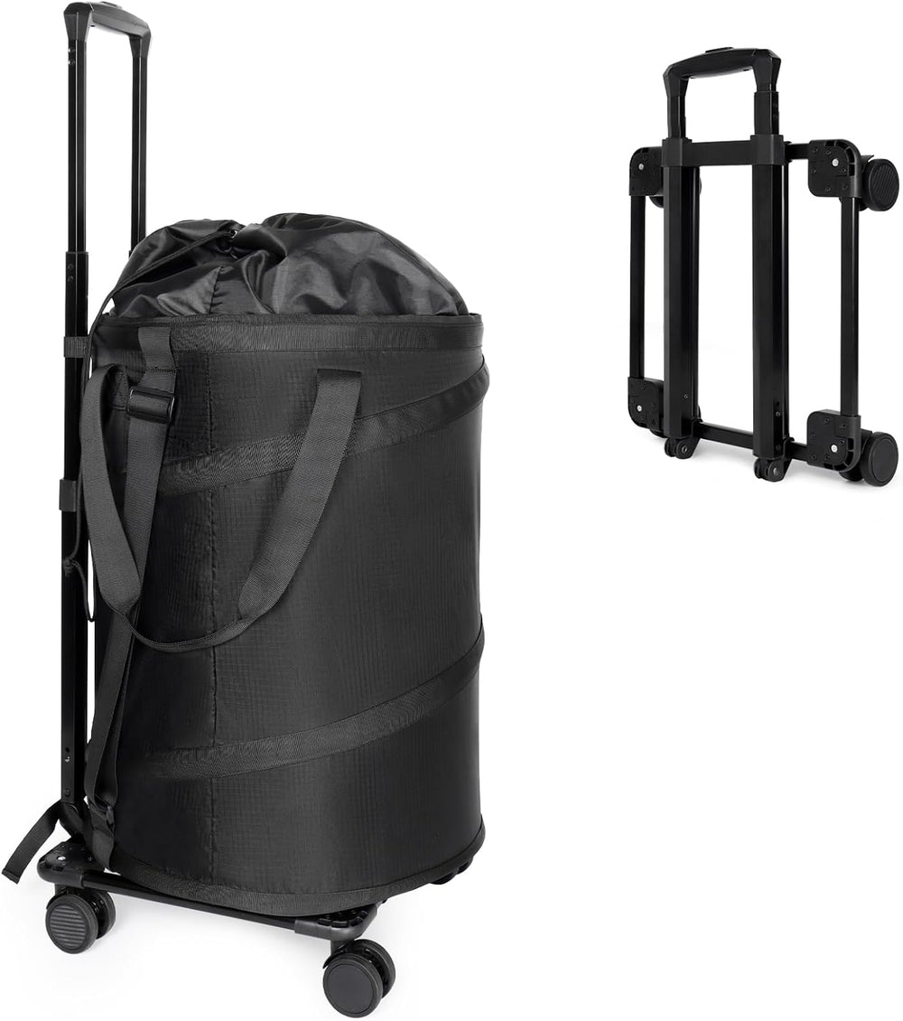 Bukere Laundry Hamper with Wheels, Extra Large 3 in 1 Pop Up Basket with Roll...
