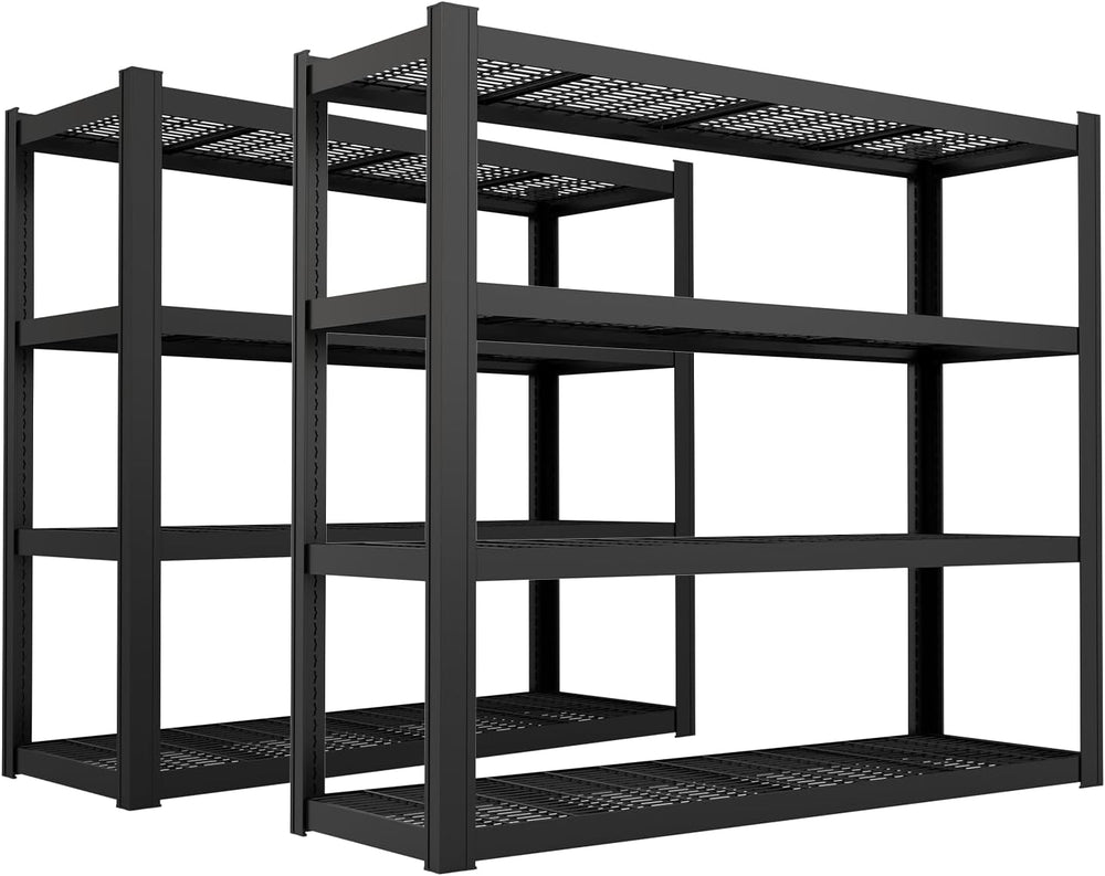 71" W x 71" H Industrial Shelving,8000LBS Garage Storage Shelves,4 ...