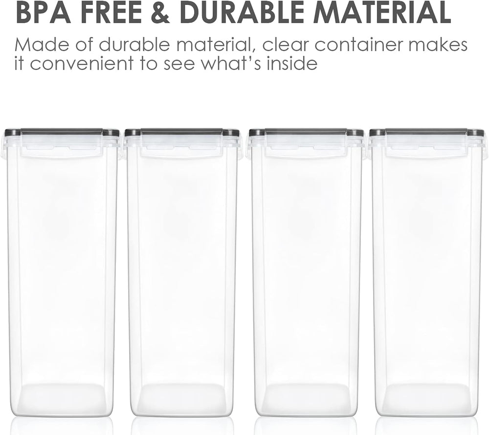 Vtopmart Extra Large Airtight Food Storage Containers, 6.5L, 4 Pcs