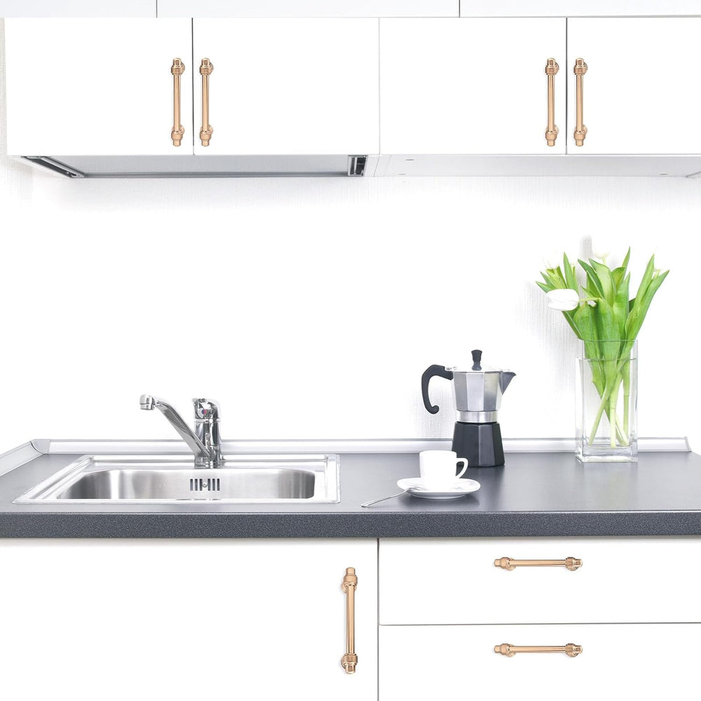 10 Pack 5 inch Champagne Bronze Kitchen Cabinet Handles Cabinet Pulls Gold Dr...