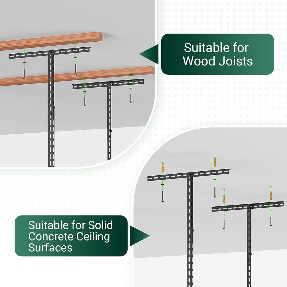 3x8 FT Overhead Garage Storage Rack,750LBS Weight Capacity