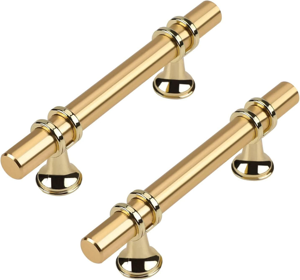 Kitchen Cabinet Handles, Gold Cabinet Pulls 20 Pack 3 Inch, Brushed Gold Draw...