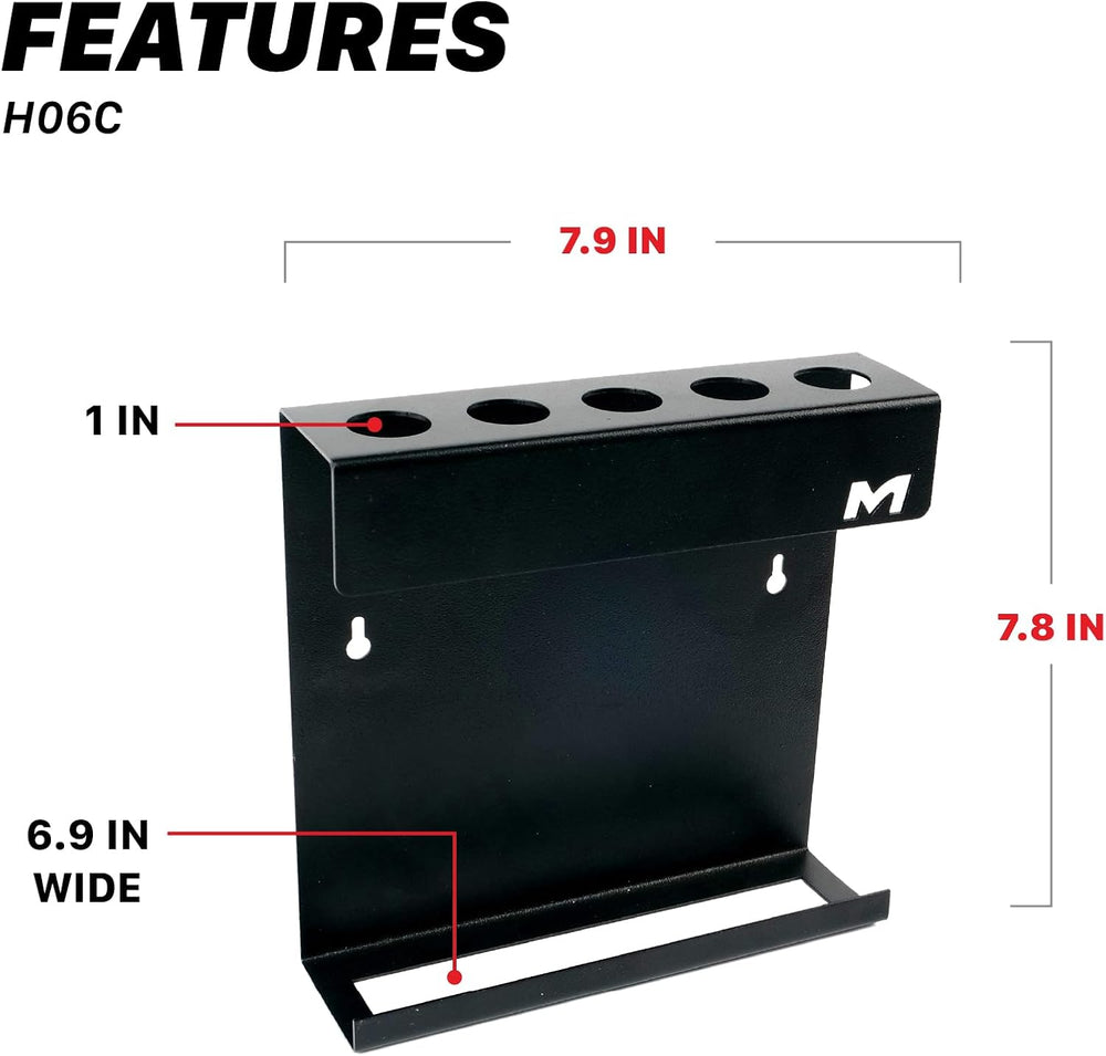 Maxshine Universal Brush & Trigger Bottle Holder – Wall-Mount Organizer H...