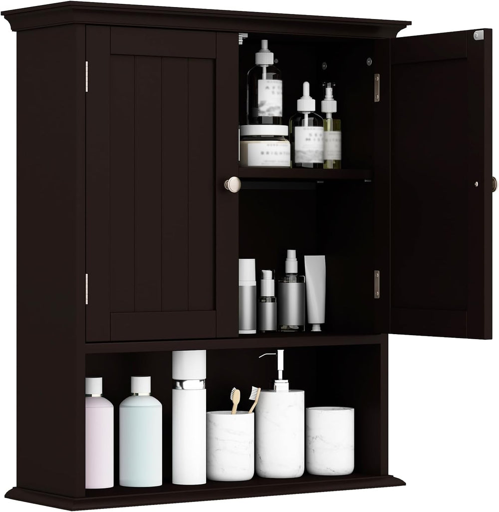 GIANTEX Wall Mounted Medicine Cabinets - Above Toilet Bathroom Cabinet with A...