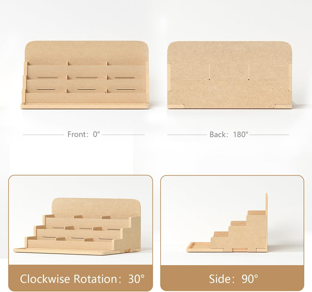 4 Tier Plastic Model Paint Rack - Ink Bottle & Miniature Model Tool Stora...