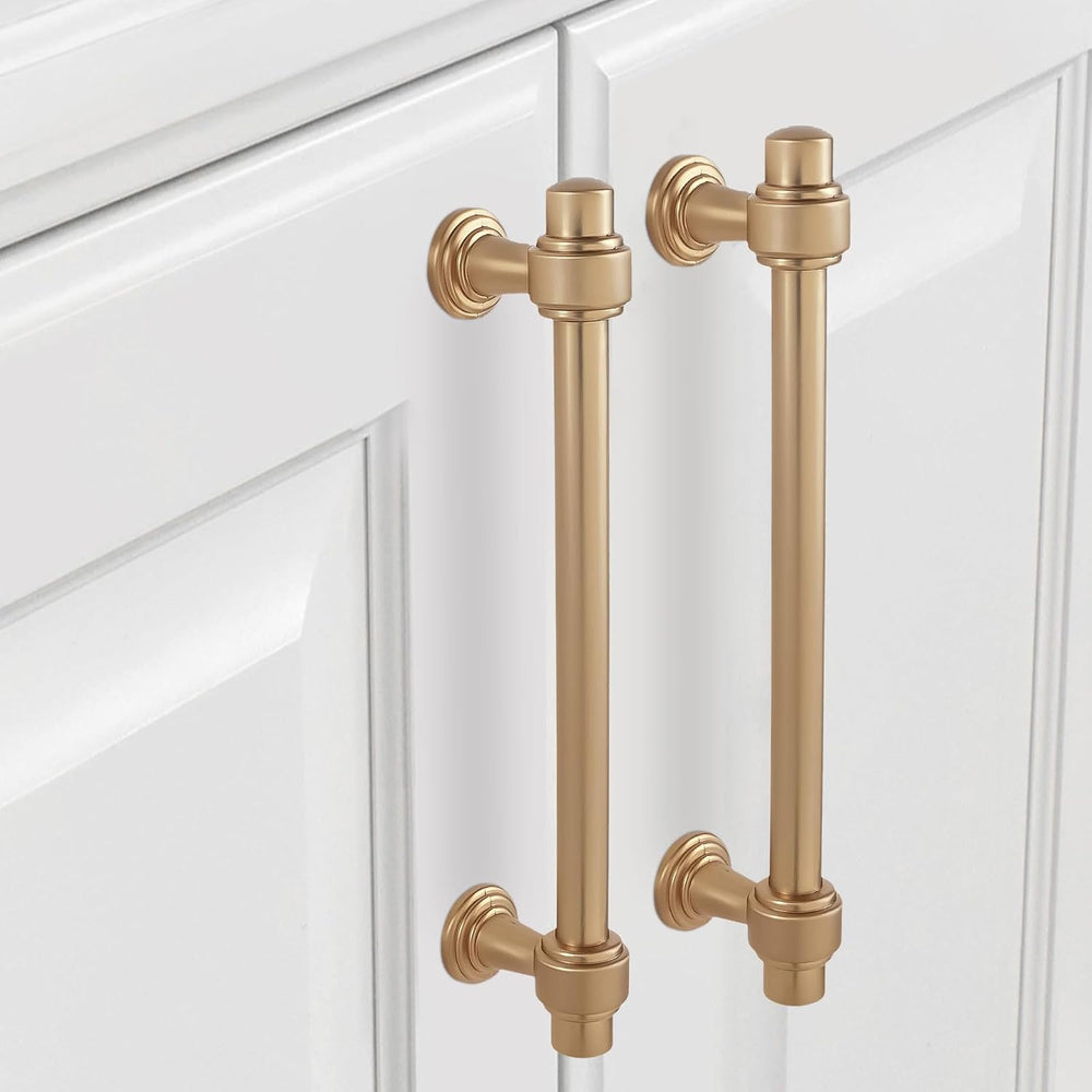 10 Pack 5 inch Champagne Bronze Kitchen Cabinet Handles Cabinet Pulls Gold Dr...