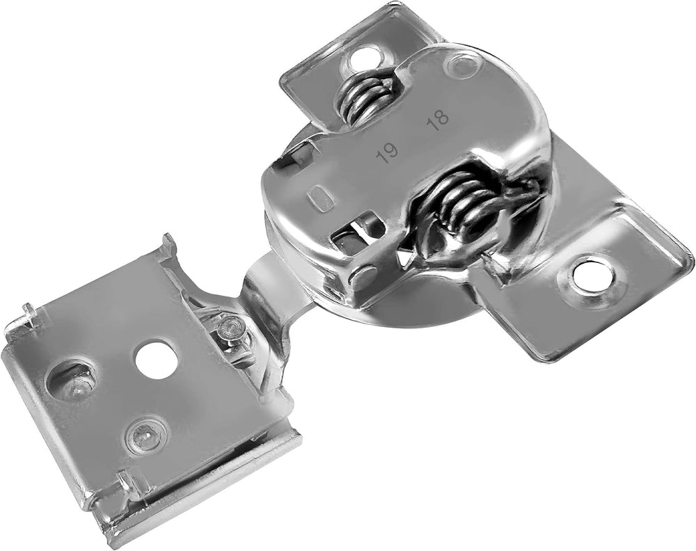 Berta (10 pcs) 3/8" Overlay Cabinet Door Hinges, 90 Degree Restricted Op...