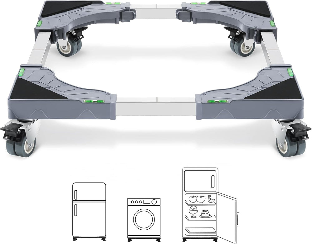 W B D WEIBIDA Appliance Dolly Cart with 4 Locking Twin Wheels Mini Fridge Sta...